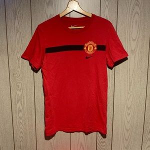 MEN'S Nike FC Manchester United Red Soccer/Football Shirt Size M